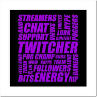 Twitcher Word Art Posters and Art